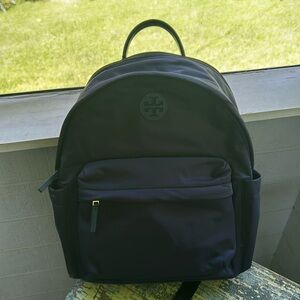 Tory Burch Ella nylon backpack with gold hardware